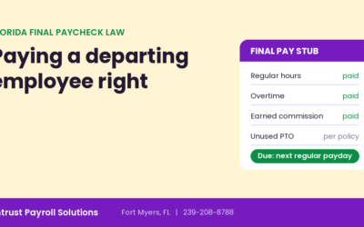 Florida Final Paycheck Law: When and How to Pay a Departing Employee